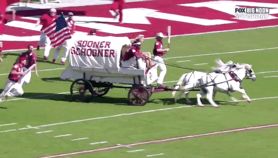 Sooner Schooner Accident Briefly Delays West Virginia-Oklahoma