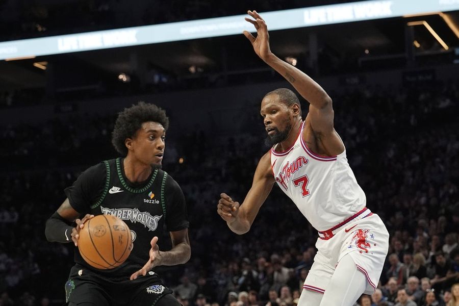 Wolves' Jaden McDaniels (knee) week-to-week; Anthony Edwards available vs. Mavs  