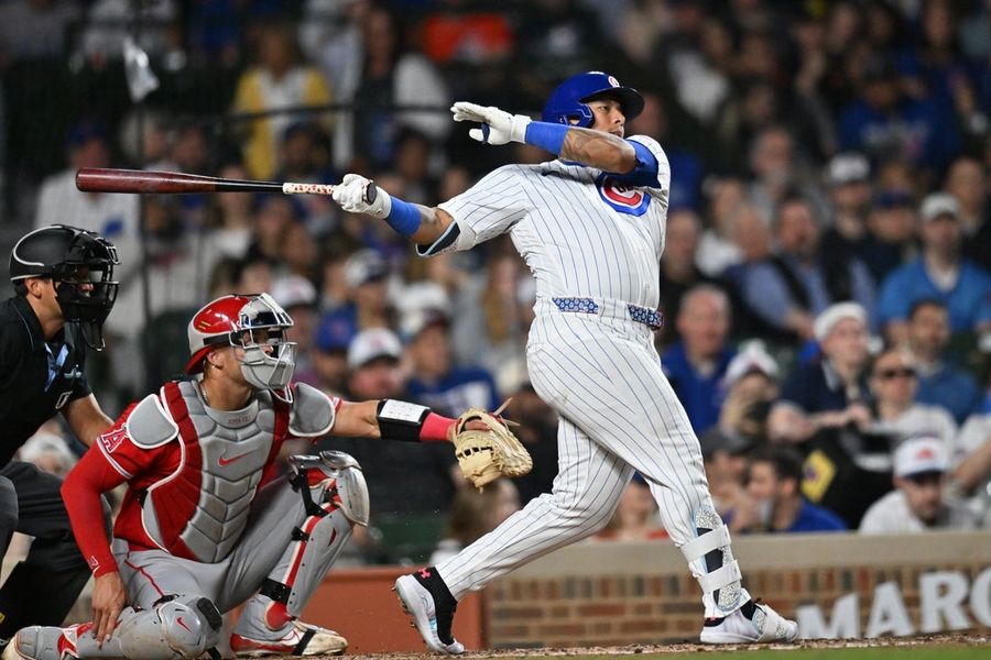 Cubs' big hits back up Edward Cabrera in winning team debut vs. Angels