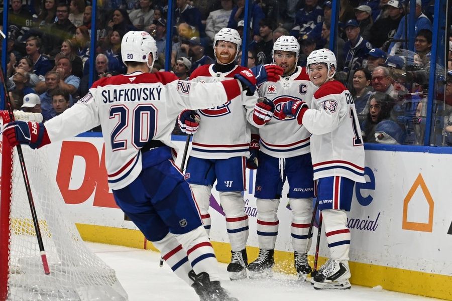 Cole Caufield leads Canadiens over Lightning as win streak hits 6